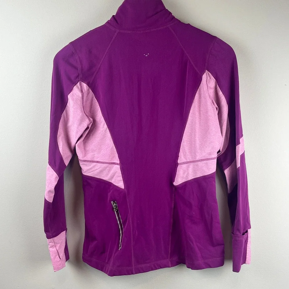 2/$30 Lululemon Pink Purple Run Distance Pullover Half Zip Athletic Jacket 8 - Picture 3 of 5
